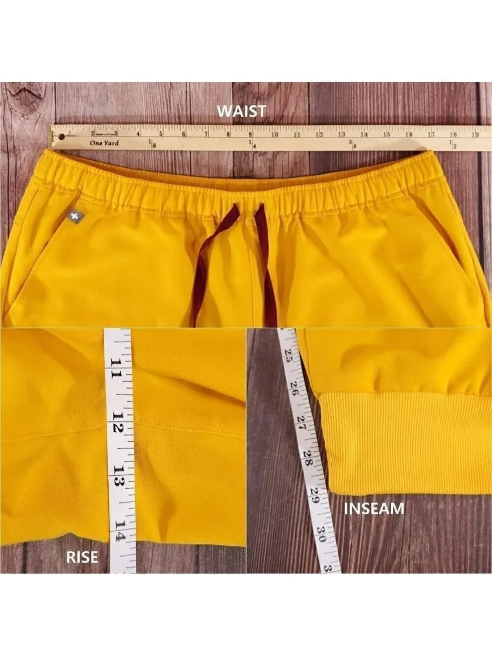 Figs Mens Size XL Tansen Scrub Pants Joggers Limited Edition Emergency Yellow